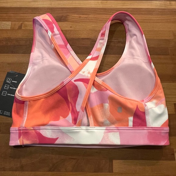 ID Ideology Floating Petals Medium Impact Sports Bra XS - Picture 3 of 7